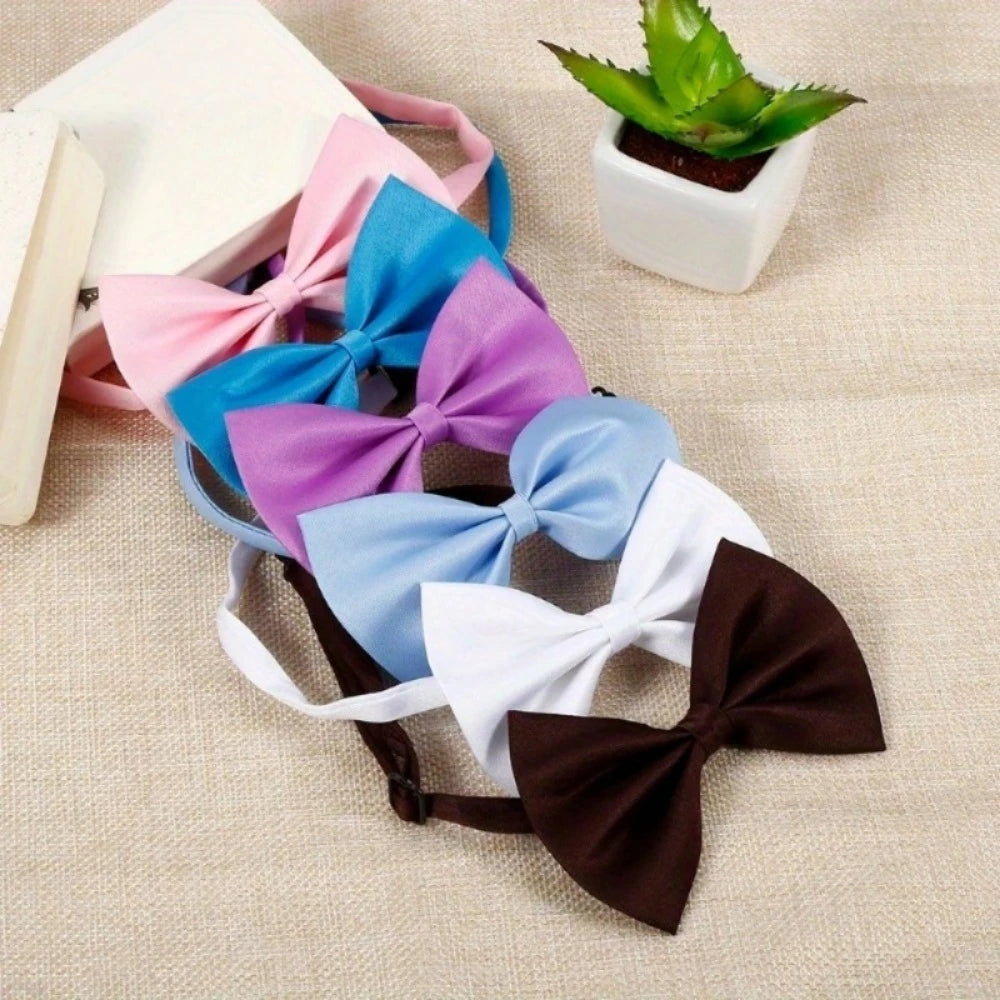 Dog Bow Ties Christmas Adjustable Pet Bowties For Cats Dogs