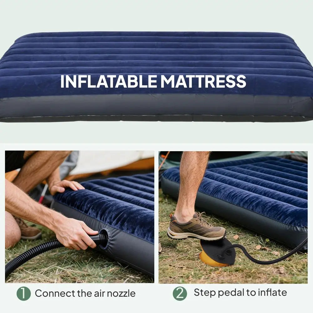 MBVM 4in1 Elevated Camping Tent Bed Combo With Air Mattress
