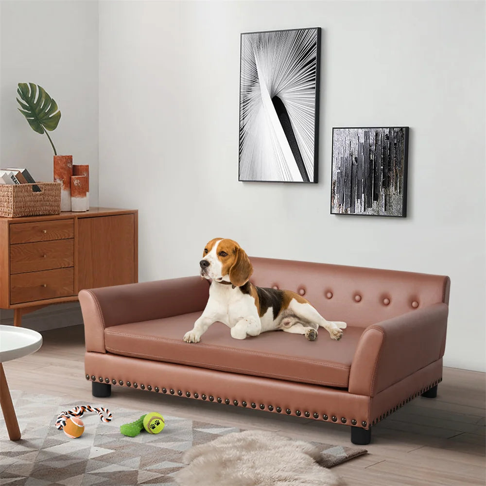 Borwart Luxury Heavy Duty Pet Sofa Bed With Removable Cover