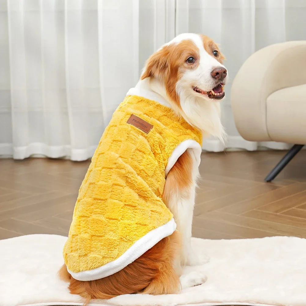 Flannel Dog Winter Sweater Coat For Small To Large Pets
