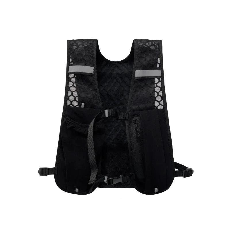 Lightweight Running Vest With Phone Holder Reflective Hydration Chest Pack