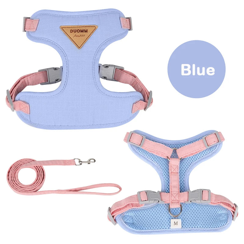 Breathable Puppy Harness And Leash Set For Small Pets