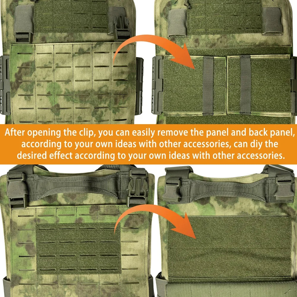 LAVC Modular Quick Release Plate Carrier Vest For Enhanced Protection