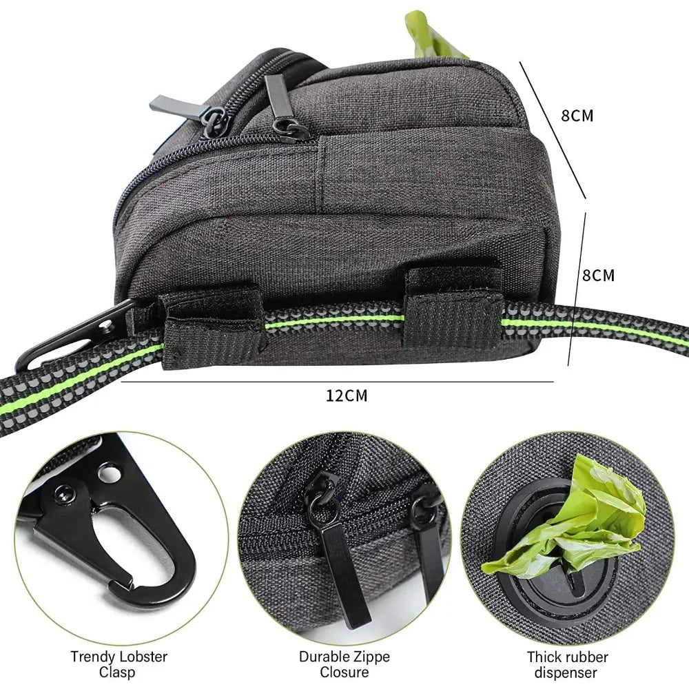MOONBIFFY Portable Dog Training Treat Bag Dispenser Waist Pouch