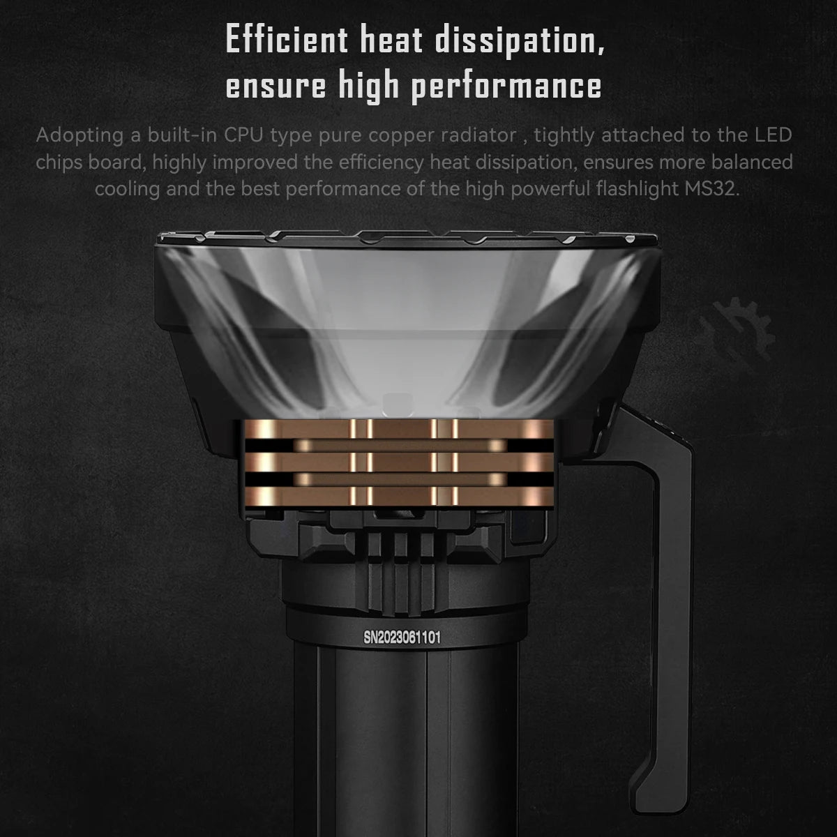 Imalent MS32 200000 Lumen Rechargeable Professional Searchlight LED Flashlight