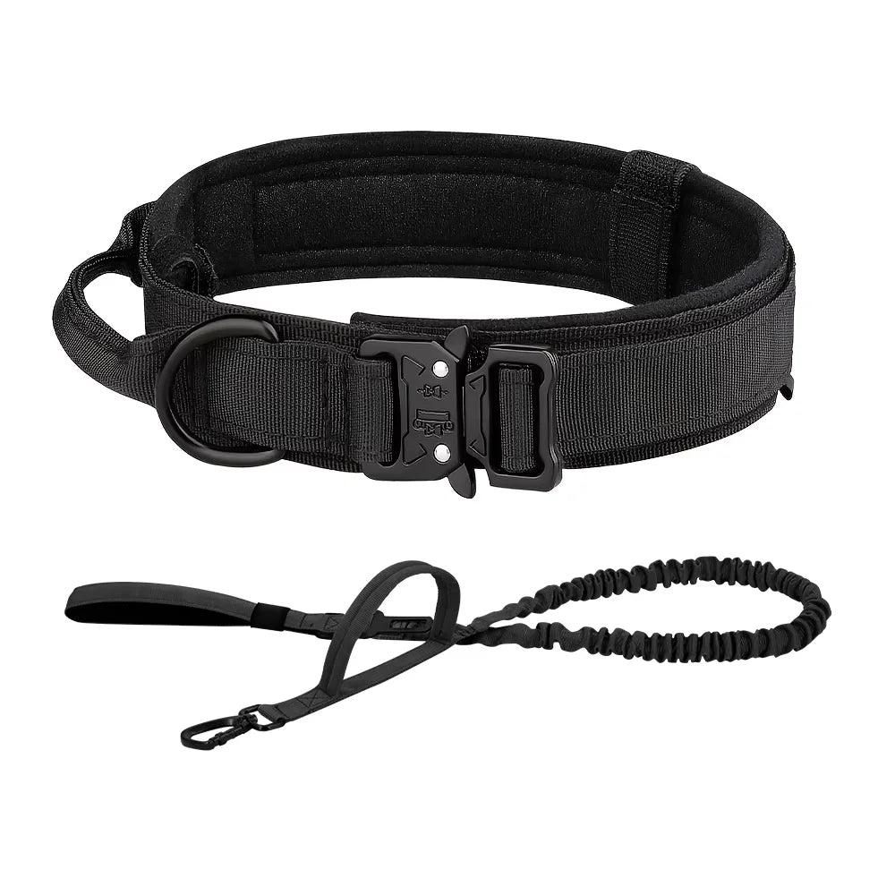 Dog Training Collar And Leash Set With Adjustable Control Handle
