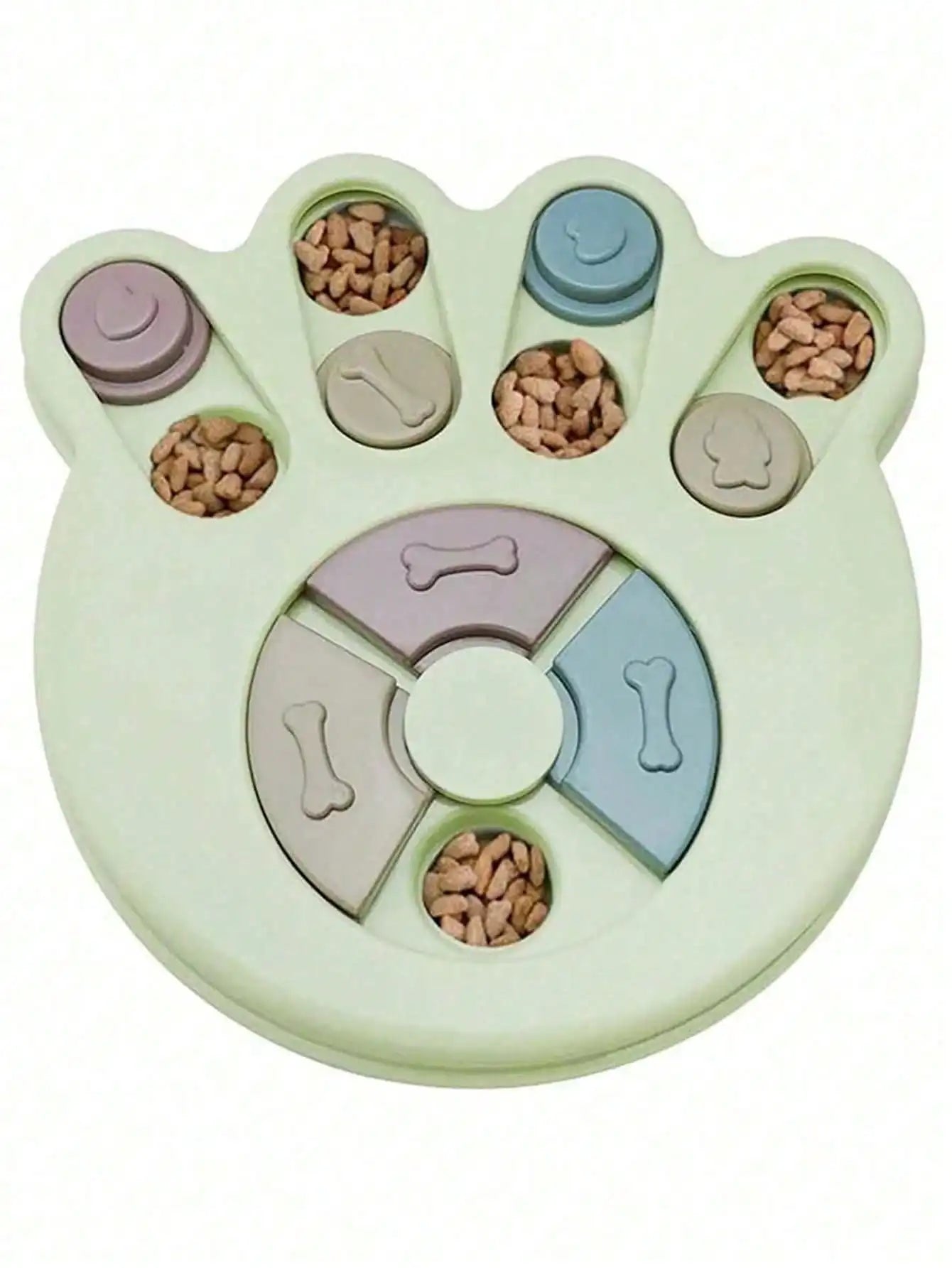 Durable Interactive Dog Cat Slow Feeder Bowl Puzzle Food Dispenser
