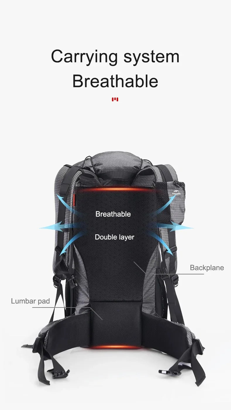 Naturehike Rock Outdoor Hiking Backpack With Rain Cover