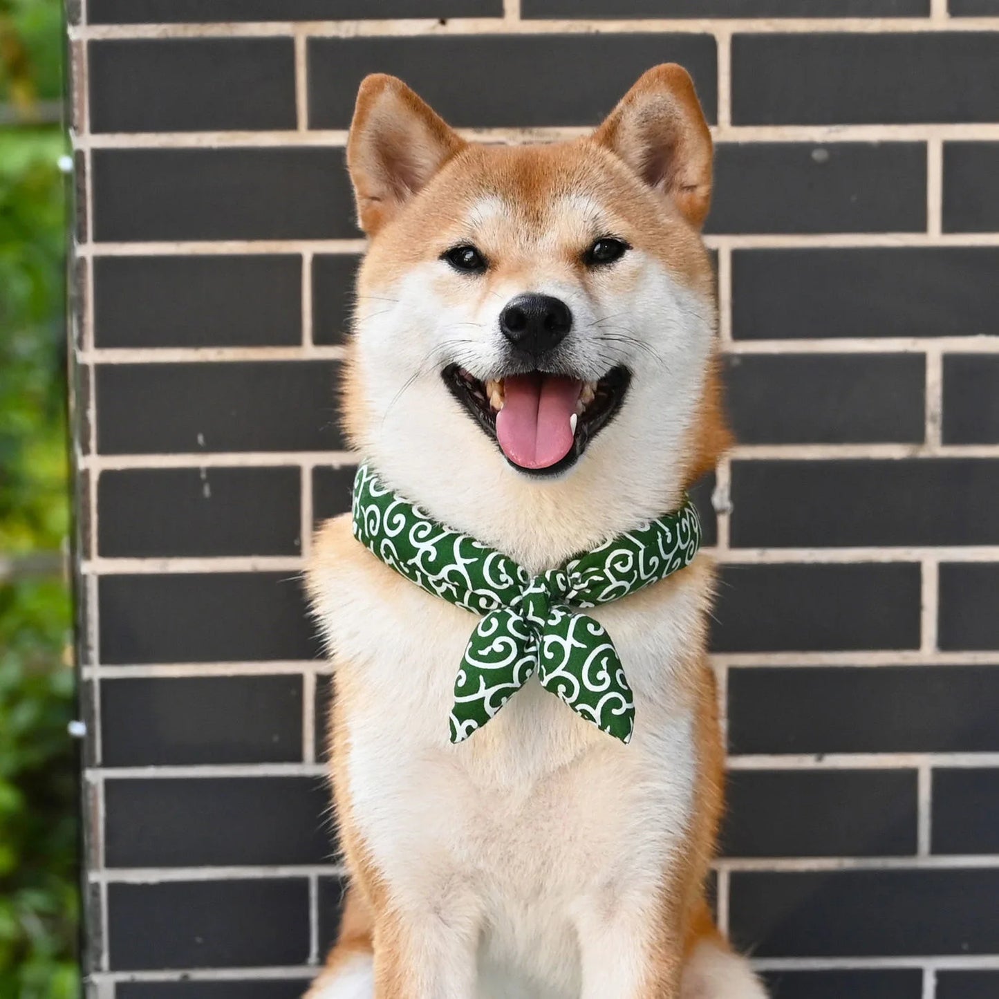 Soft Cotton Dog Bandana Washable Japanese Farmhouse Pet Collar Accessory