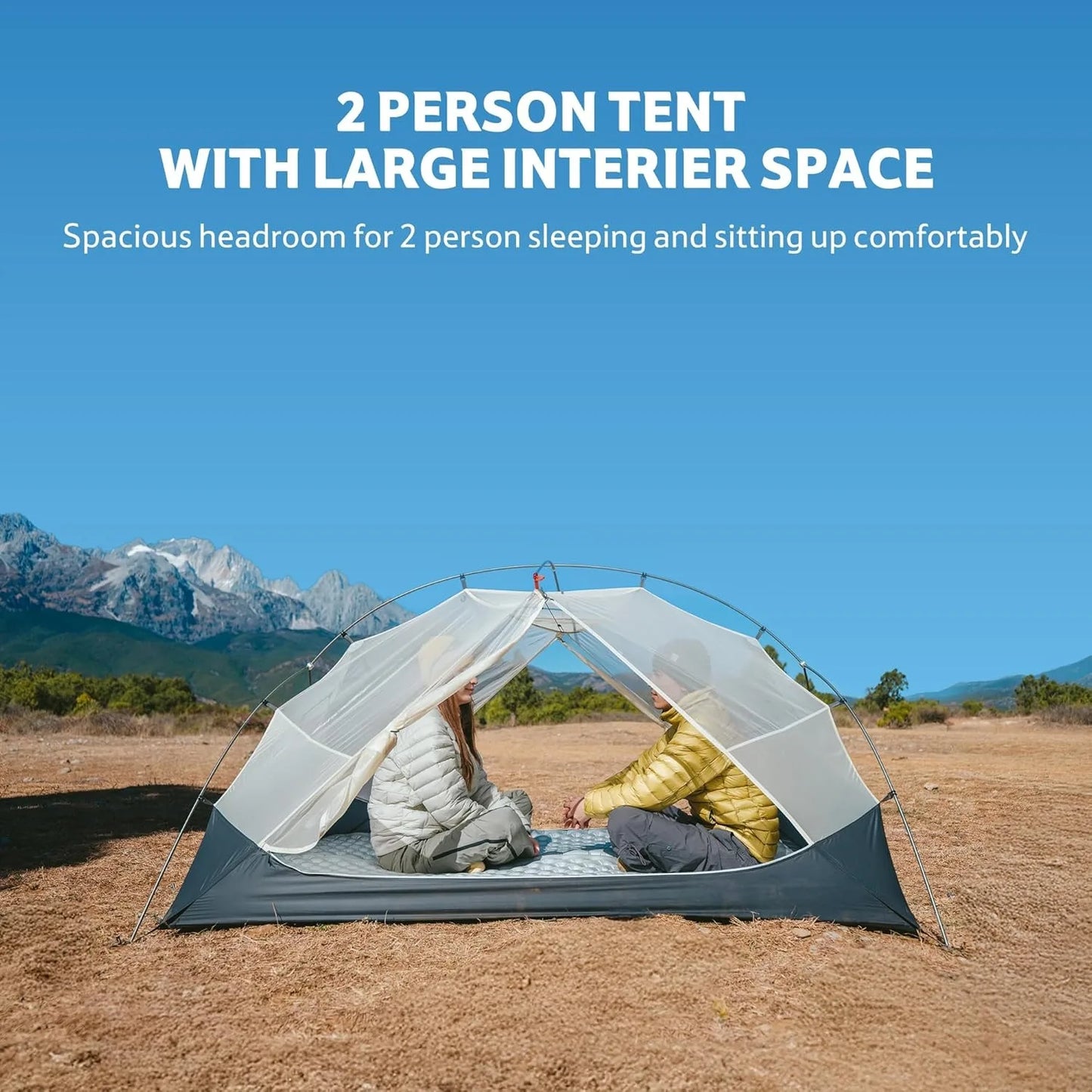 Naturehike Mongar Ultralight Backpacking Tent 15D Nylon Waterproof