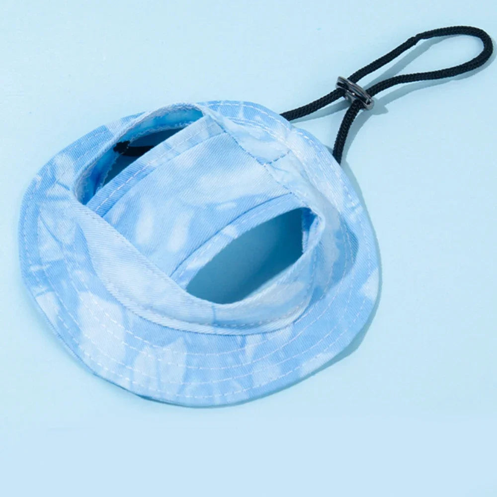 Pet Hat With Ear Holes Adjustable Baseball Cap For Dogs And Cats