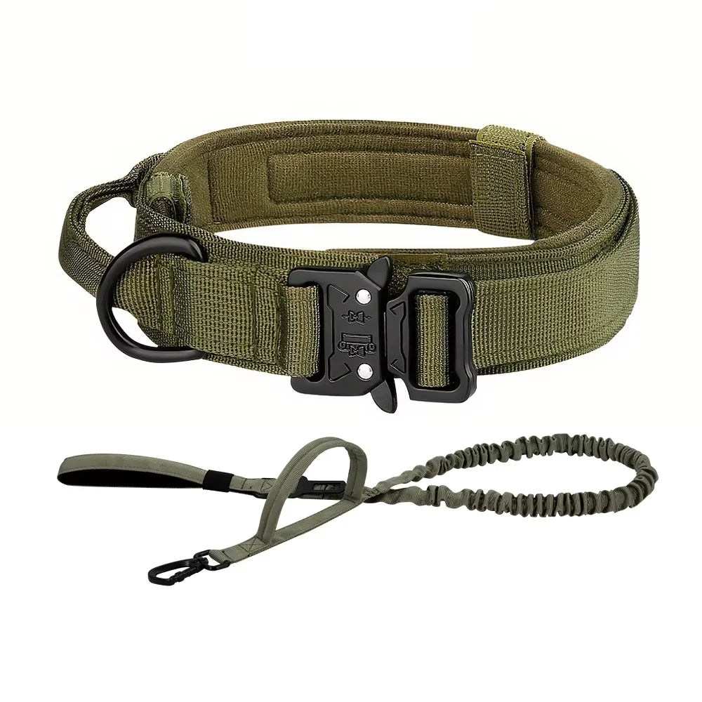 Dog Training Collar And Leash Set With Adjustable Control Handle