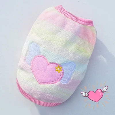 KaJiPet Soft Flannel Winter Vest For Small Dogs And Cats
