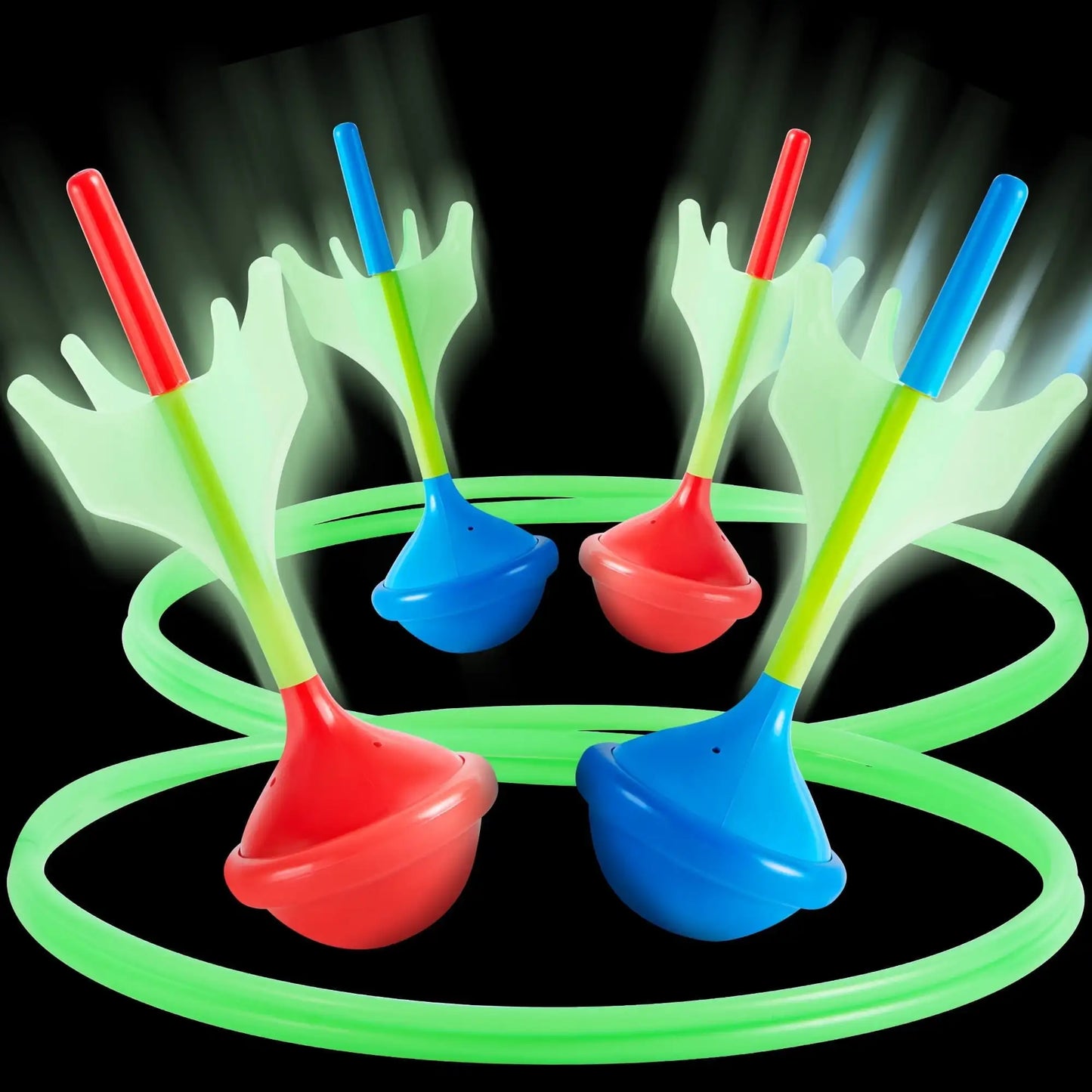 Joyfy Glow In The Dark Lawn Darts Game Set Outdoors