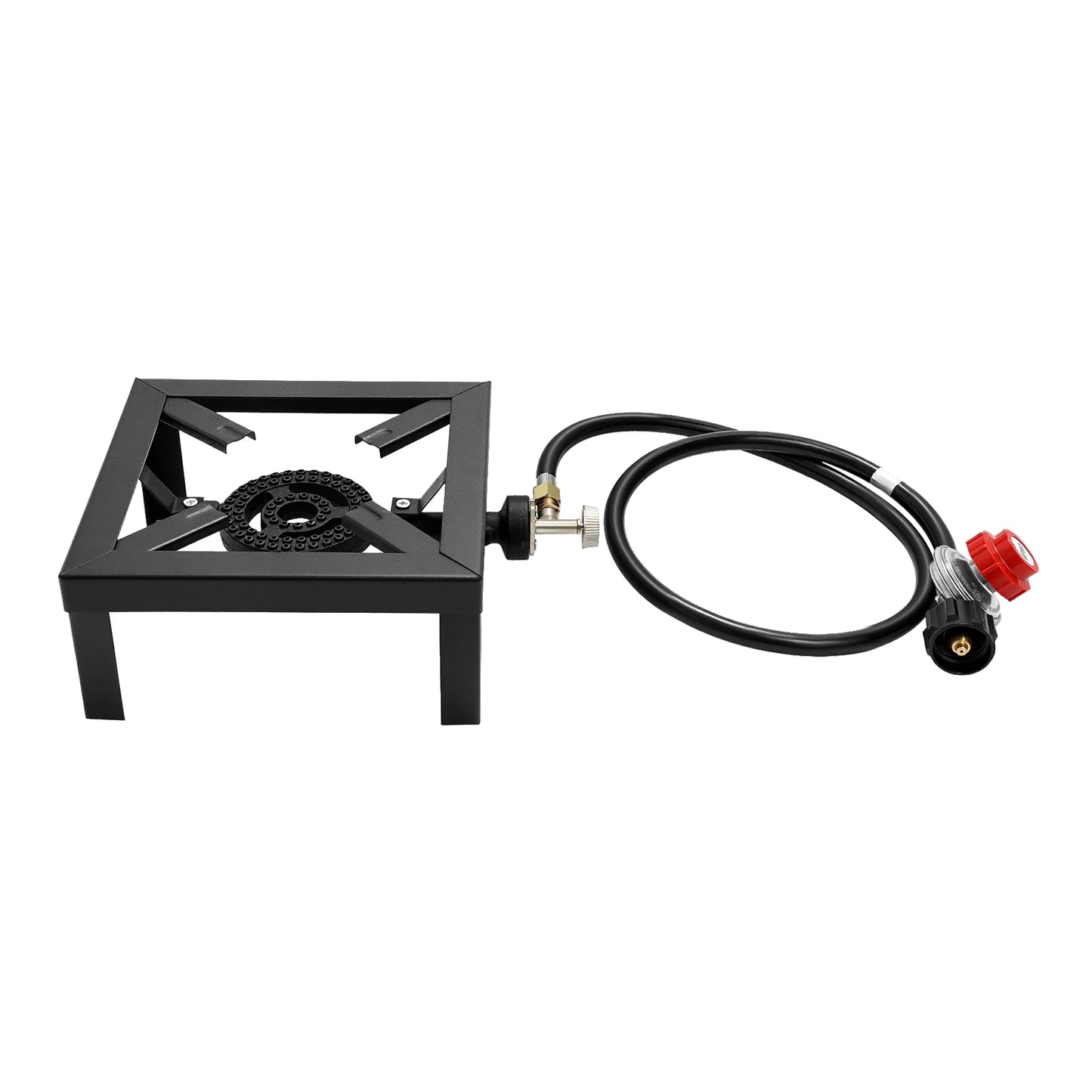 Portable Double Burner Gas Stove With 0-10 PSI Regulator
