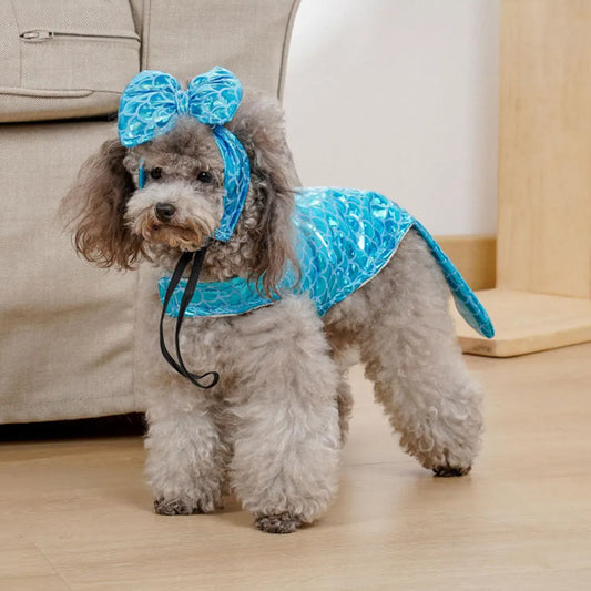Mermaids Dog CostumeS/M/L/XL Personalised Funny Dog Costumes,Cute Cosplay Party Dog Clothes For Photo Shoots Pet Supplies