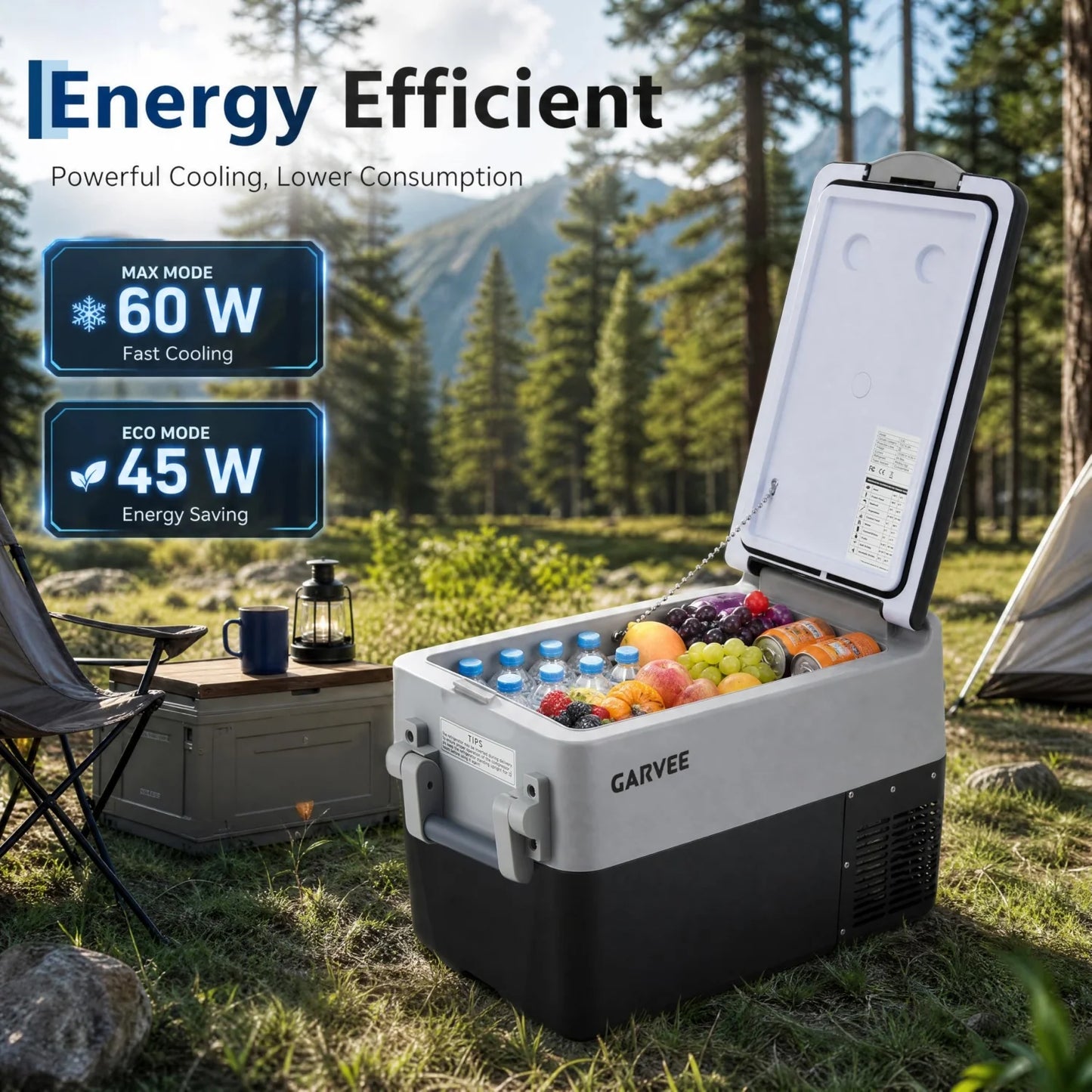 HiMISS Dual Zone Portable Car Refrigerator With App Control