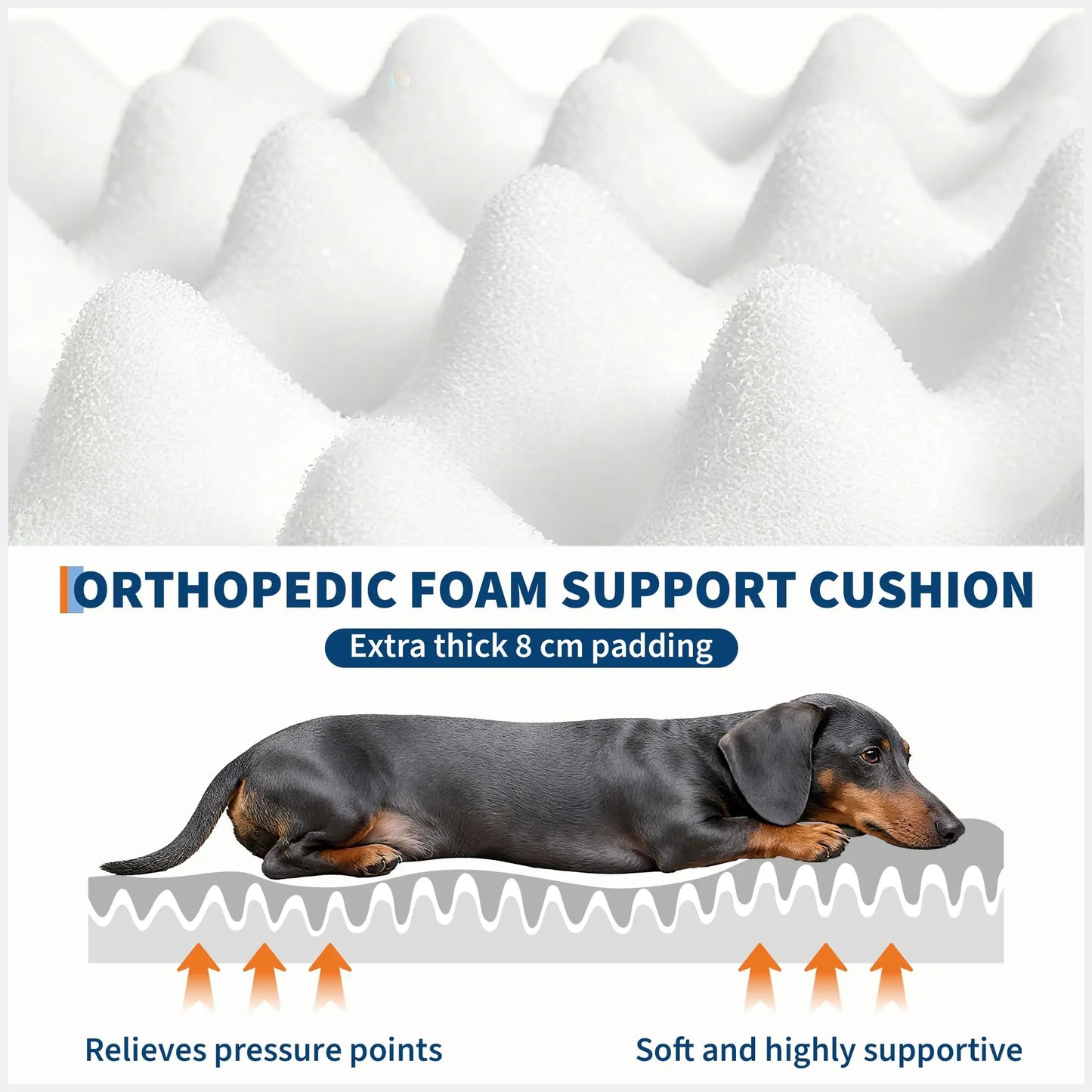HiMISS Human and Pet Shared Bed Plush Fleece Nest Comfort
