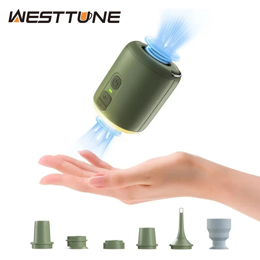 Tiny Air Pump With Magnetic Design And Camping Lantern