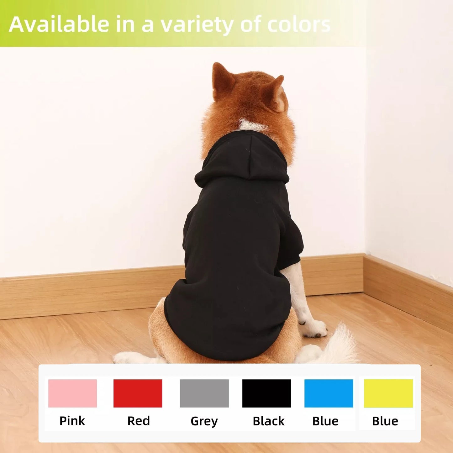 Winter Dog Hooded Sweatshirt Coat For Small Medium Large Dogs