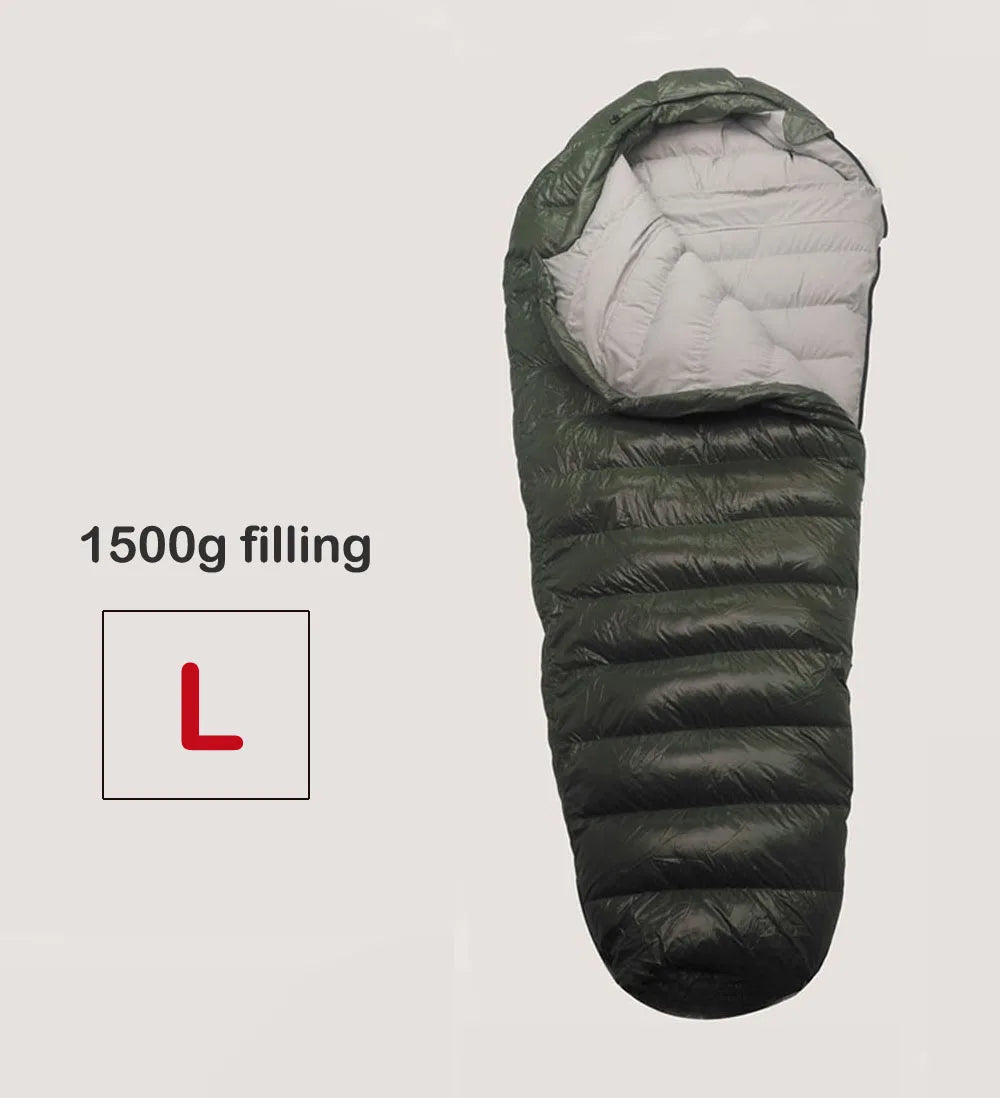 Kamperbox Down Sleeping Bag For Cold Winter Outdoor Camping Gear