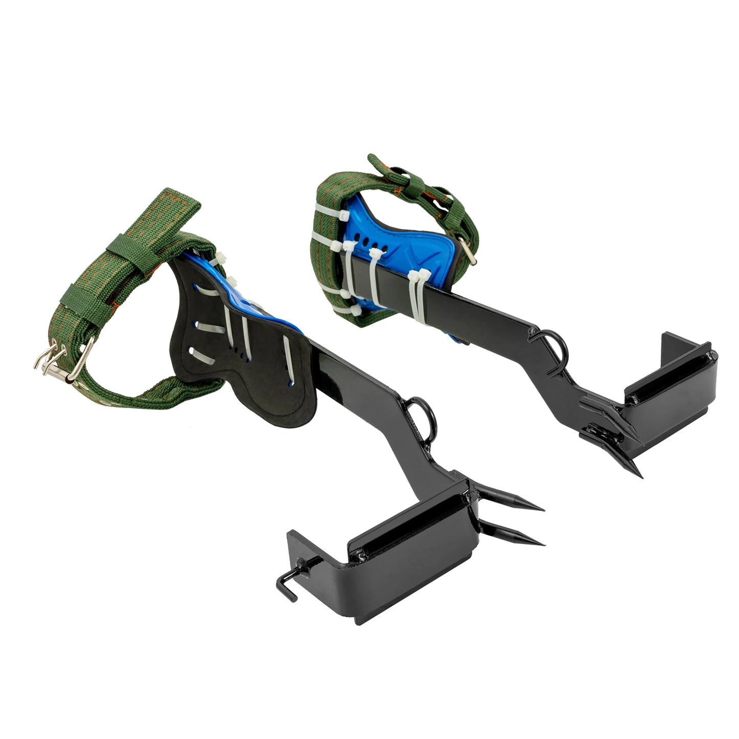 Professional Tree Climbing Spikes Kit With Safety Harness Capacity 220lbs