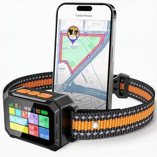 Outdoor GPS Dog Fence System With Waterproof Collar Beep Vibration