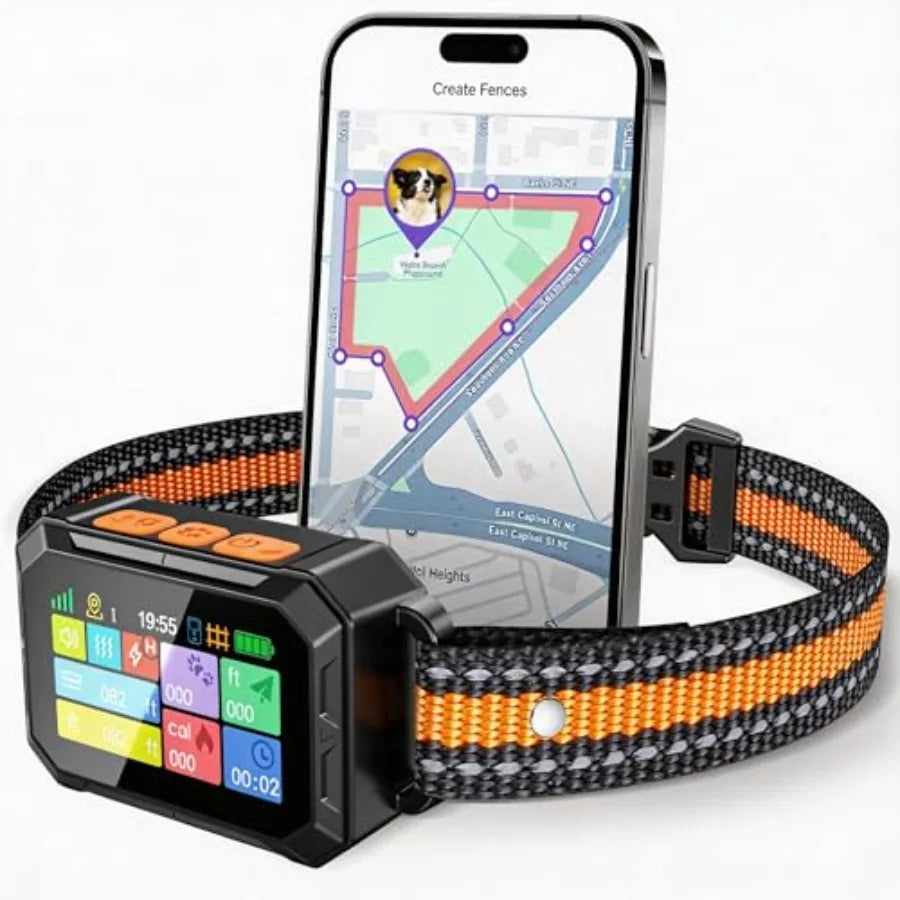 Outdoor GPS Dog Fence System With Waterproof Collar Beep Vibration