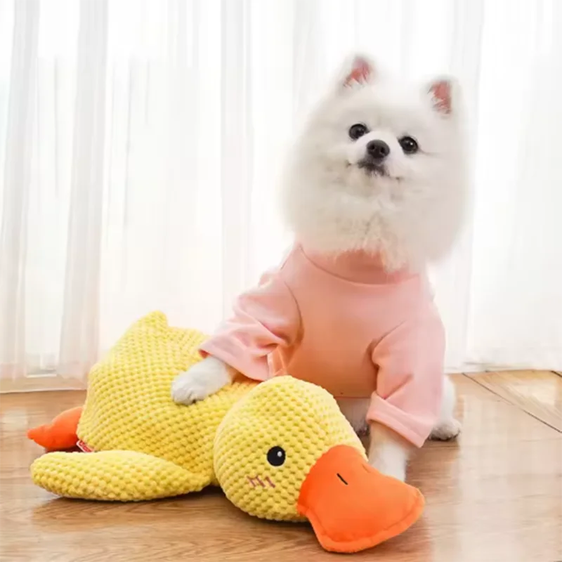 XMSJ Plush Duck Dog Toy With Quacking Sound