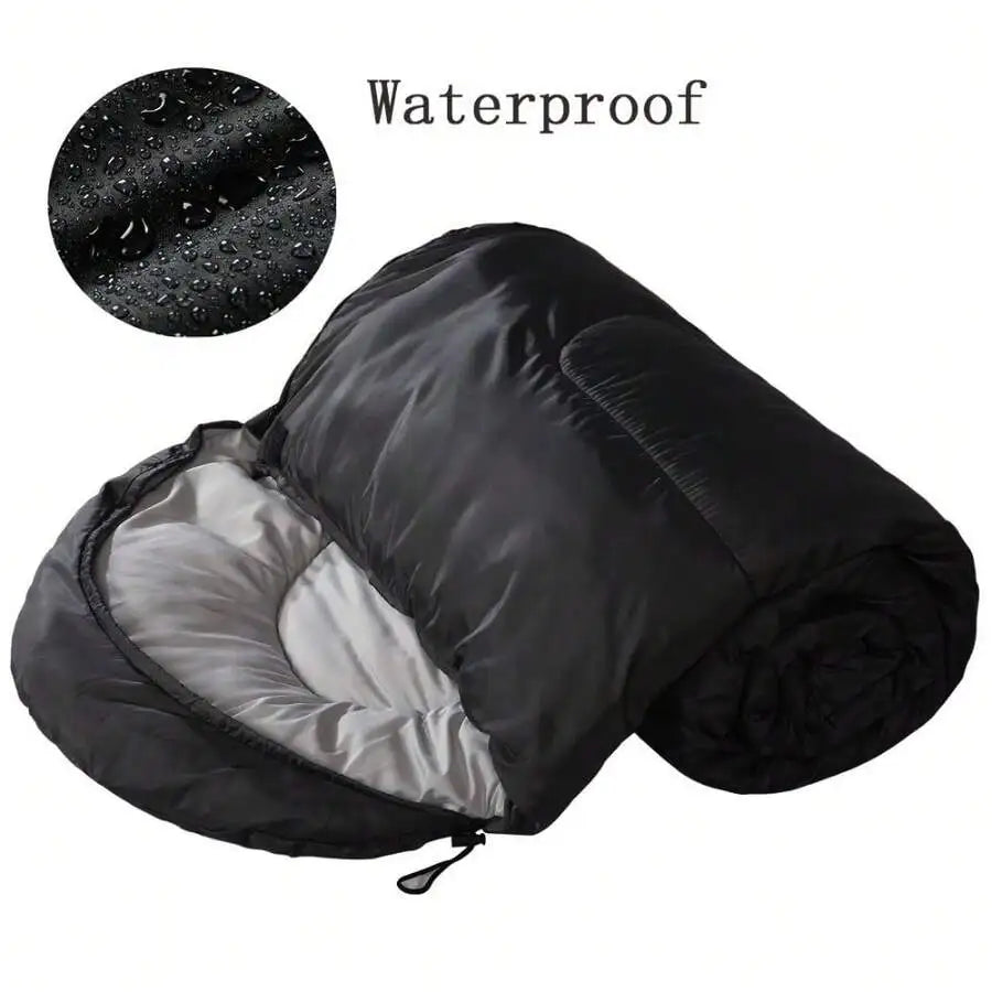 Lightweight 3-Season Sleeping Bag Polyester Pongee For Camping