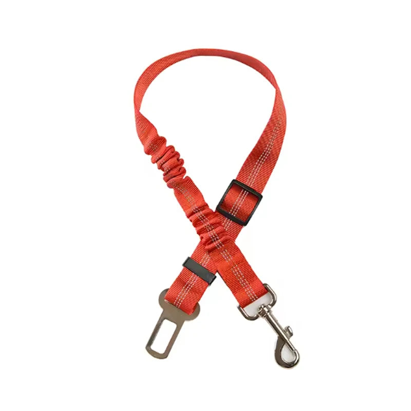 Dog Safety Car Seat Belt Leash With Elastic Traction