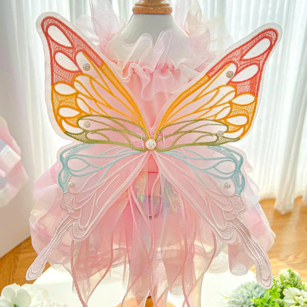 Dog Cat spring princess Dress Lace Skirt Pet Clothing Stripe Skirt Puppy Princess Apparel Cute Puppy Clothes Pet cat clothes