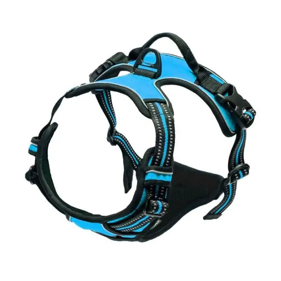 BeiYu Pet Vest Harness For Dogs Leash Set Durable Leather