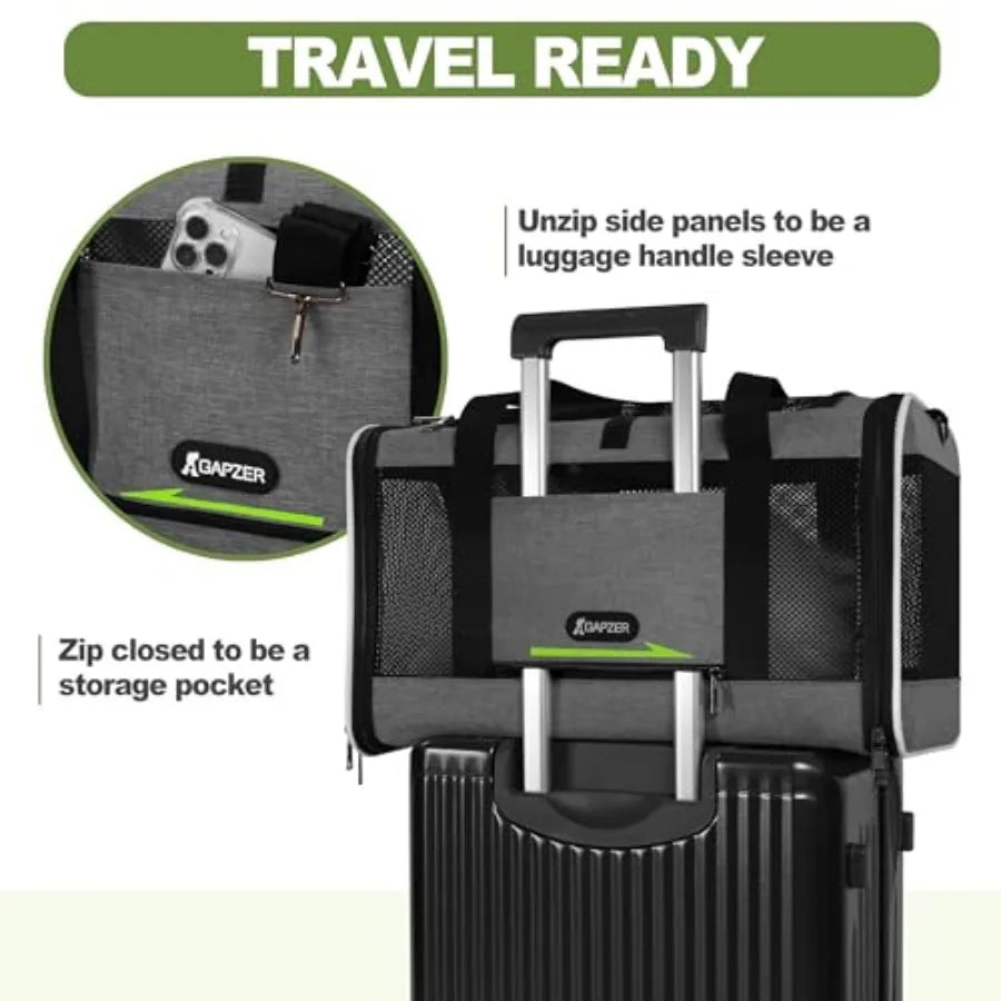 Cat Carrier Soft Travel Bag For Small Pets And Rabbits
