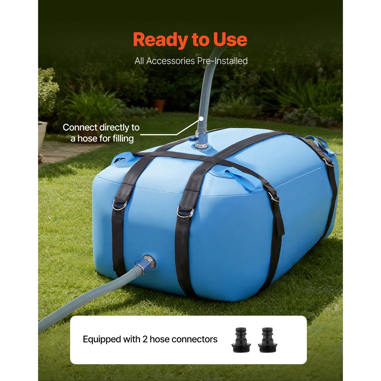 SucceBuy TPU Water Storage Bladder Portable Collapsible Bag For Camping