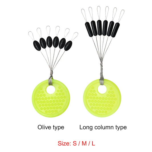 Rubber Space Beans Stopper For Fishing Floats S M L