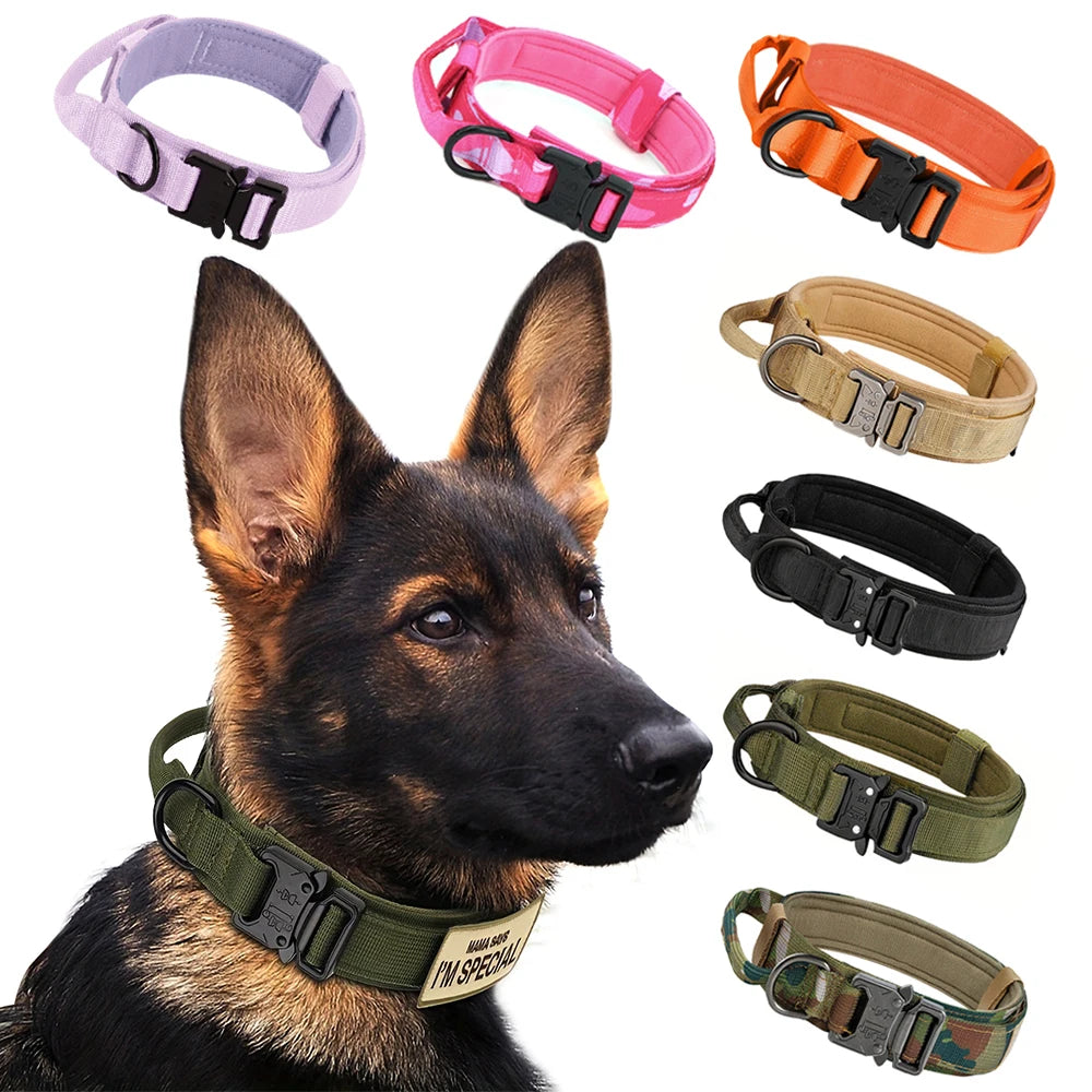 Dog Training Collar And Leash Set With Adjustable Control Handle