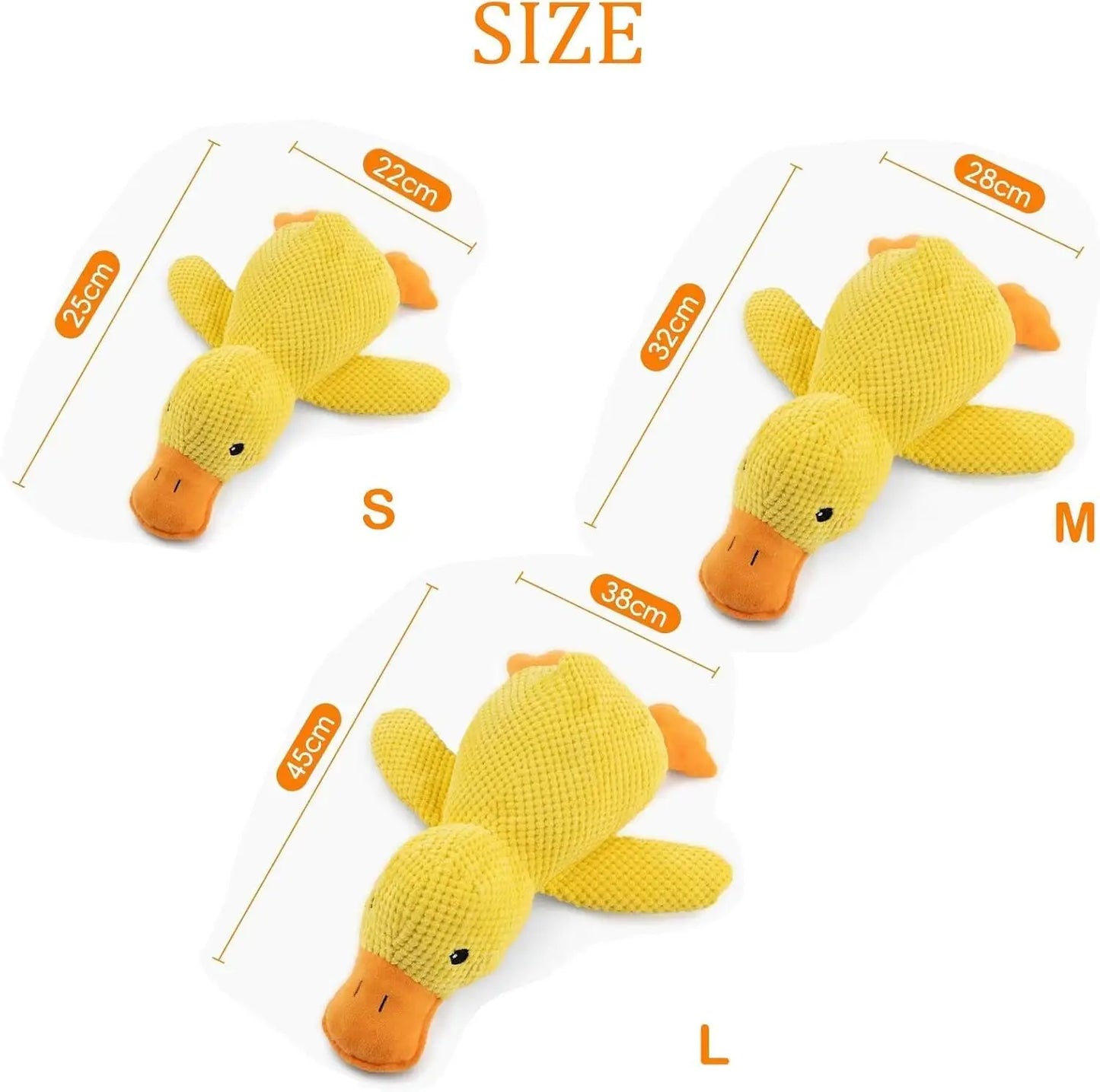 XMSJ Plush Duck Dog Toy With Quacking Sound