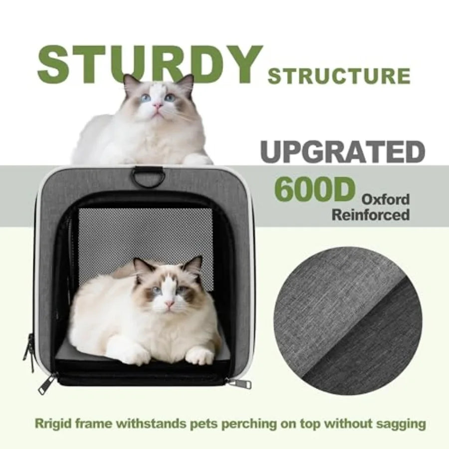 Cat Carrier Soft Travel Bag For Small Pets And Rabbits