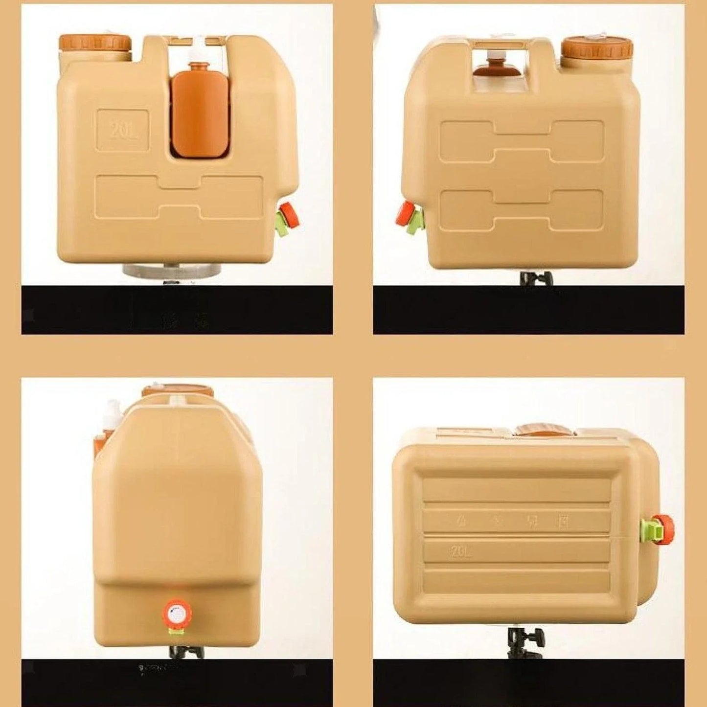 Emergency Water Container With Spigot For Outdoor Adventures