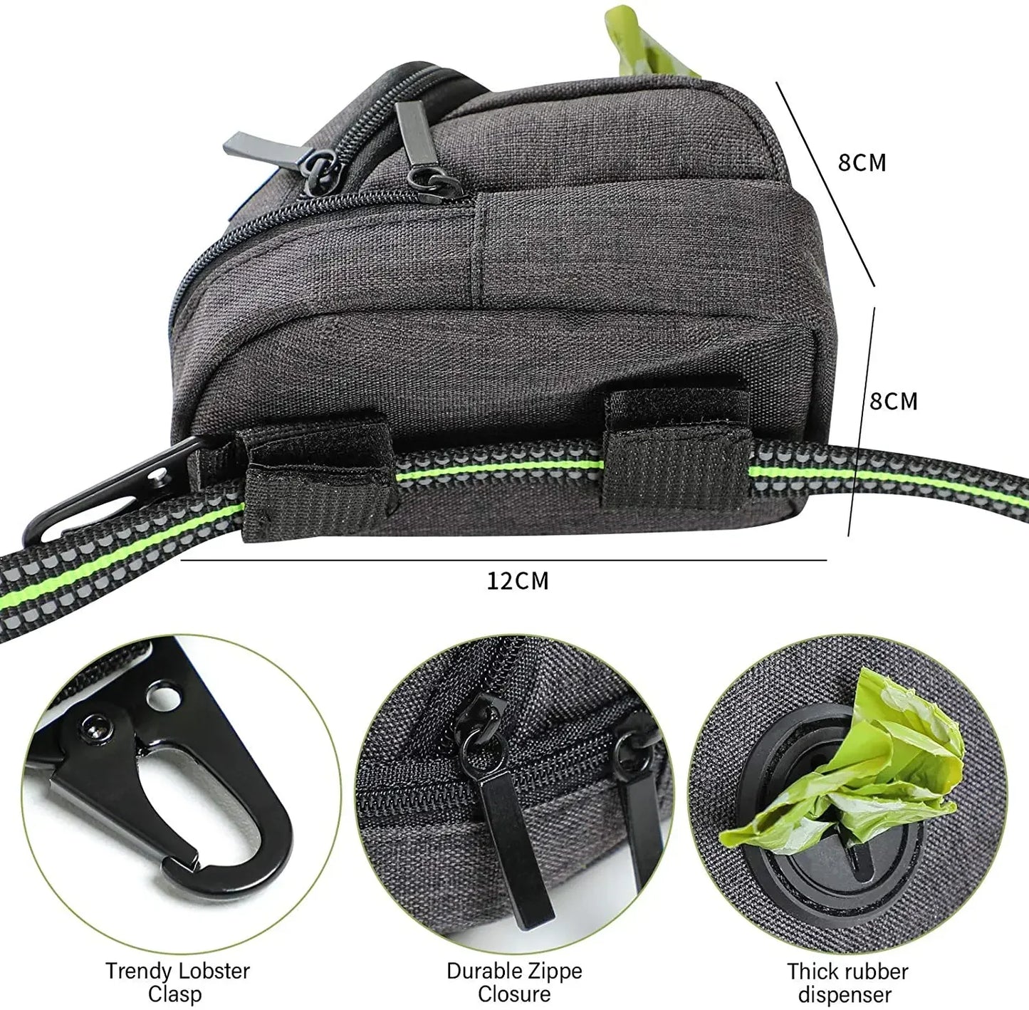 MOONBIFFY Portable Dog Training Treat Bag Dispenser Waist Pouch
