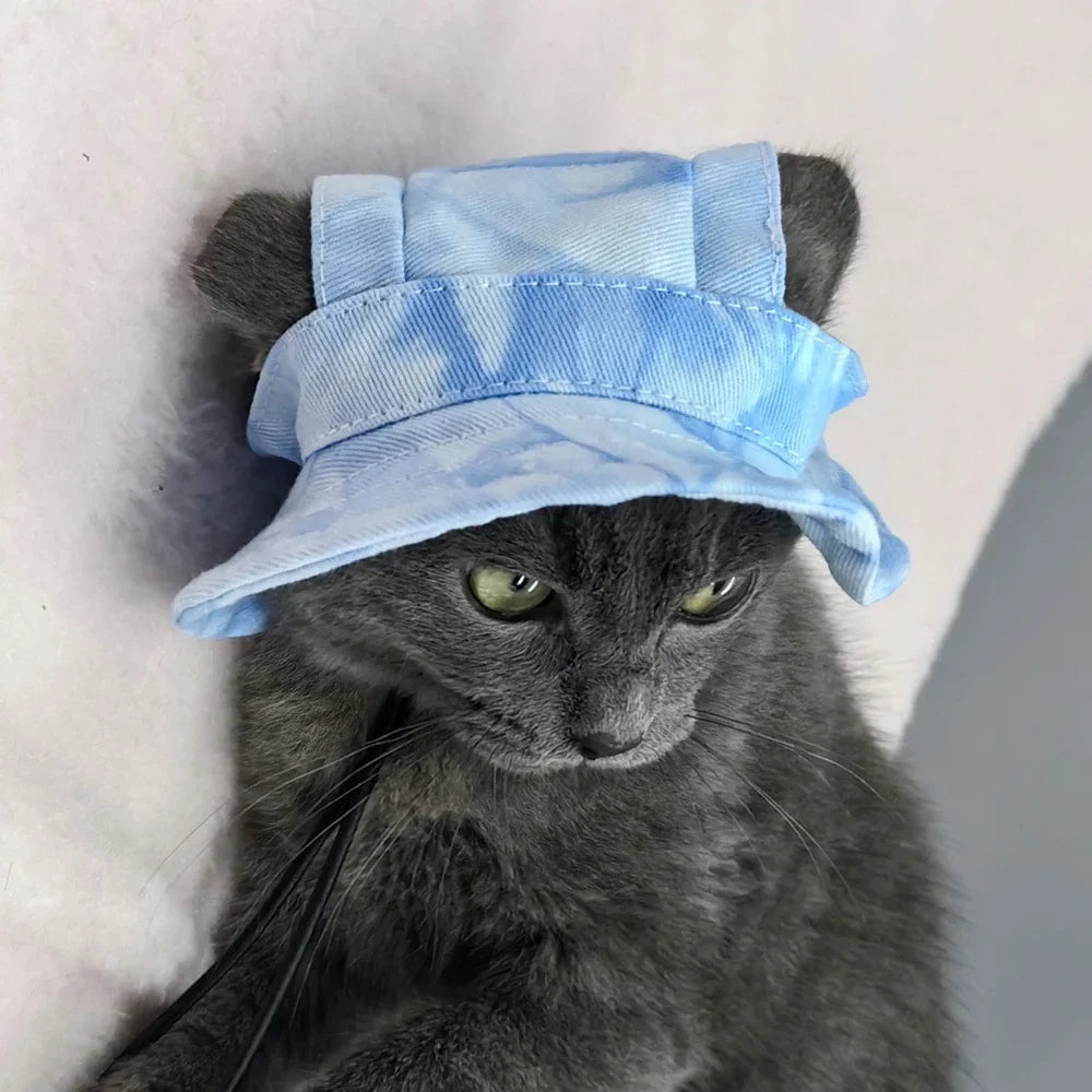 Pet Hat With Ear Holes Adjustable Baseball Cap For Dogs And Cats
