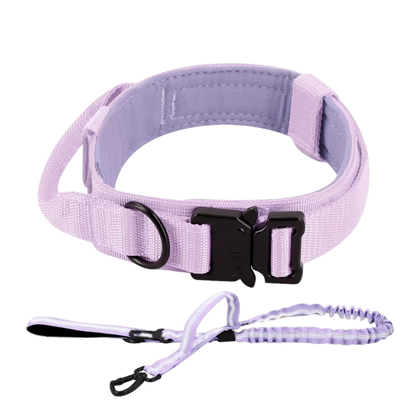 Dog Training Collar And Leash Set With Adjustable Control Handle