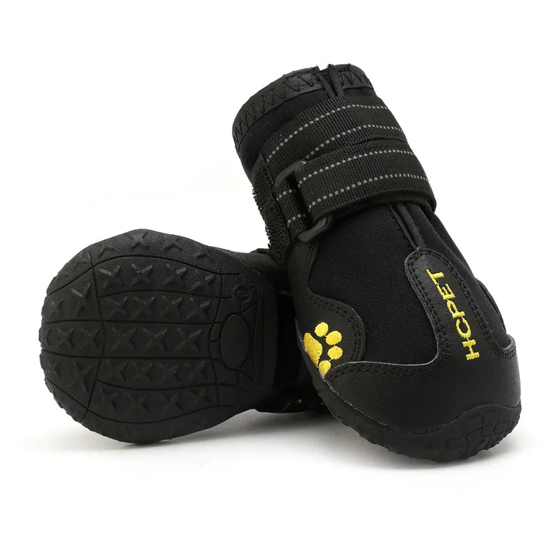 HCPET Waterproof Outdoor Dog Boots Set Durable Breathable