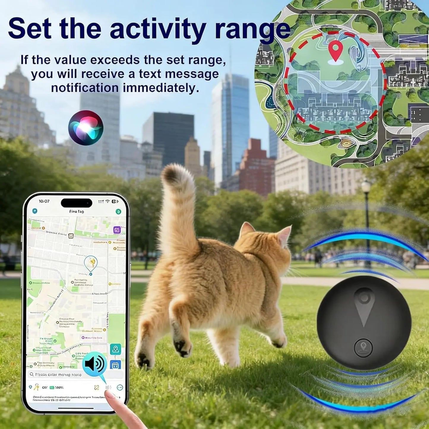 GPS Dog Tracker With Real Time Location No Monthly Fee