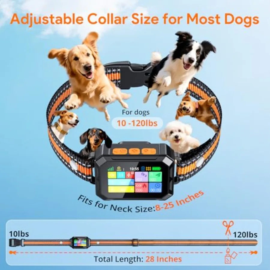 Outdoor GPS Dog Fence System With Waterproof Collar Beep Vibration