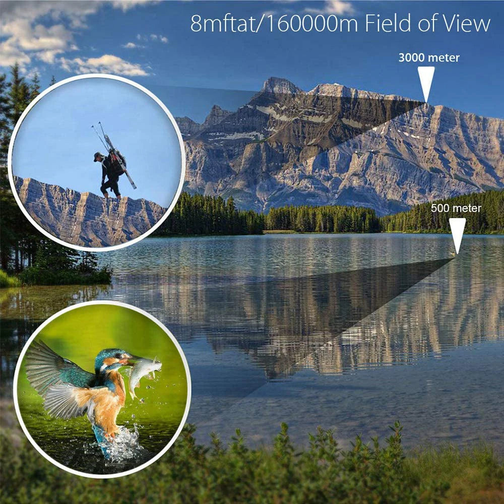 Tensdarcam 8x Binoculars Portable Hunting And Bird Watching Telescope