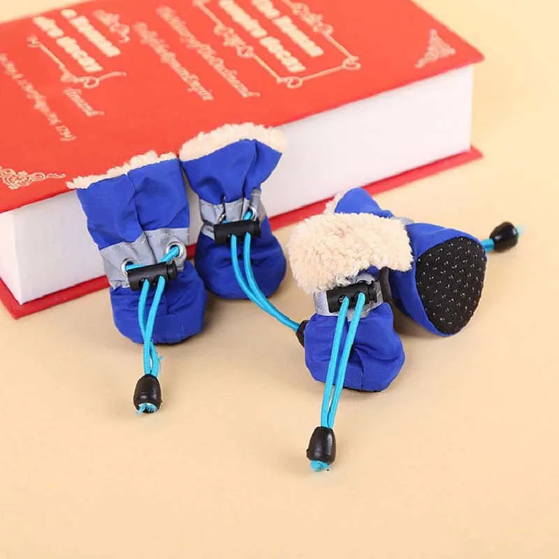 Waterproof Antiskid Soft Sole Puppy Dog Boots Winter Protection
