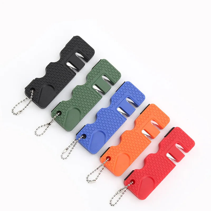 Ceramic Keychain Whetstone Knife Sharpener Carbide Scissor Diamond Tool