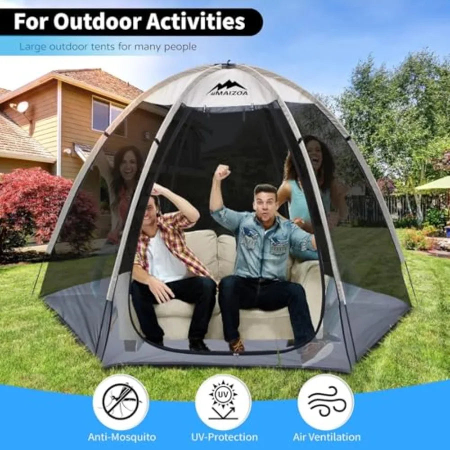 Screen House Tent Mesh Shelter For Outdoor Family Backyard Use